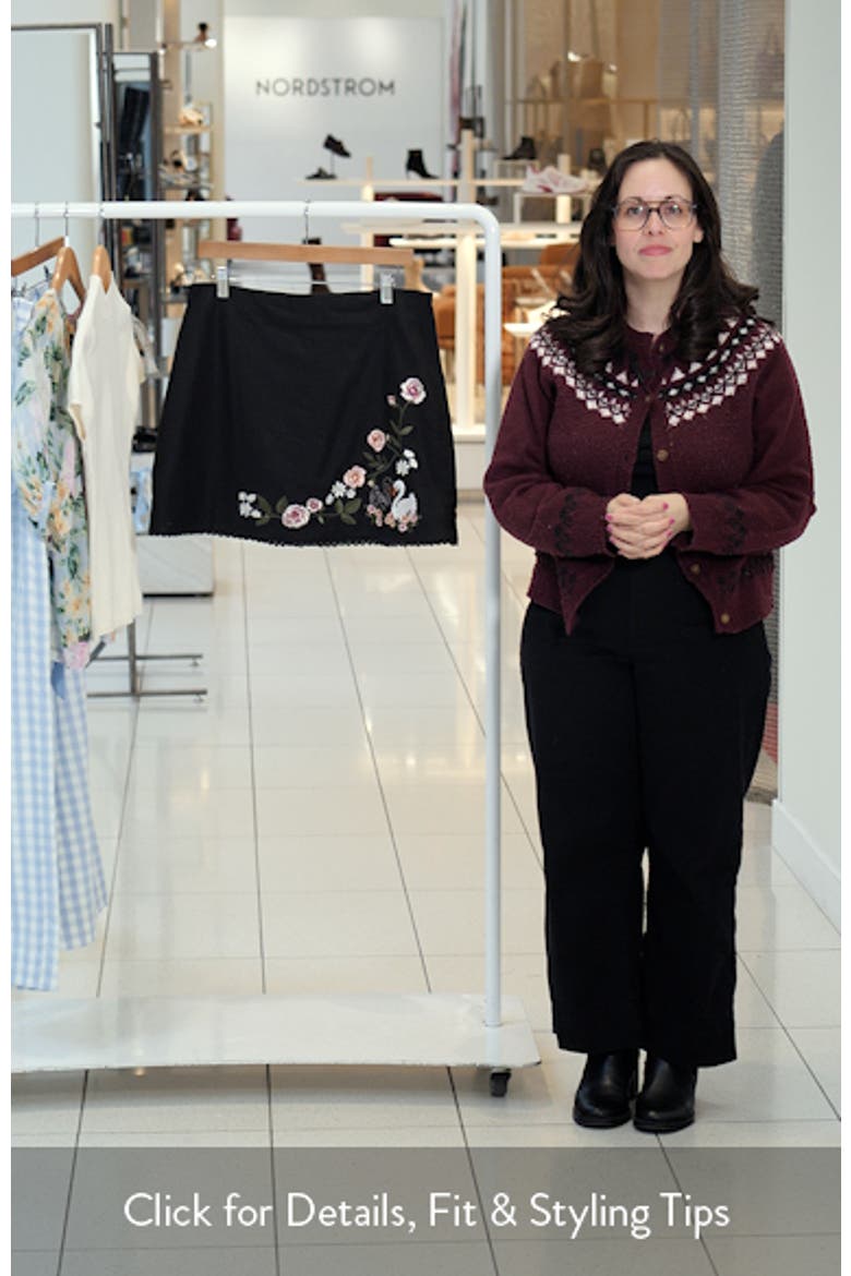 Floral Embroidered Miniskirt video