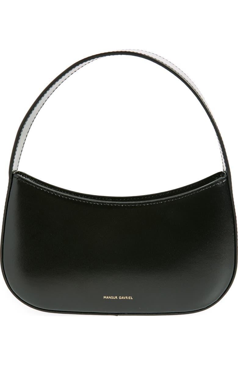 Mansur Gavriel Mini BonBon Leather Shoulder Bag, Main, color, Black