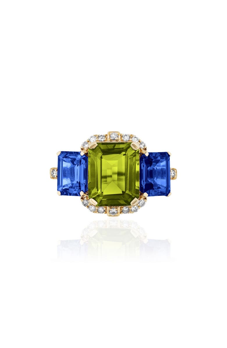 GOSHWARA Gossip Semiprecious Stone Ring, Main, color, Bright Green