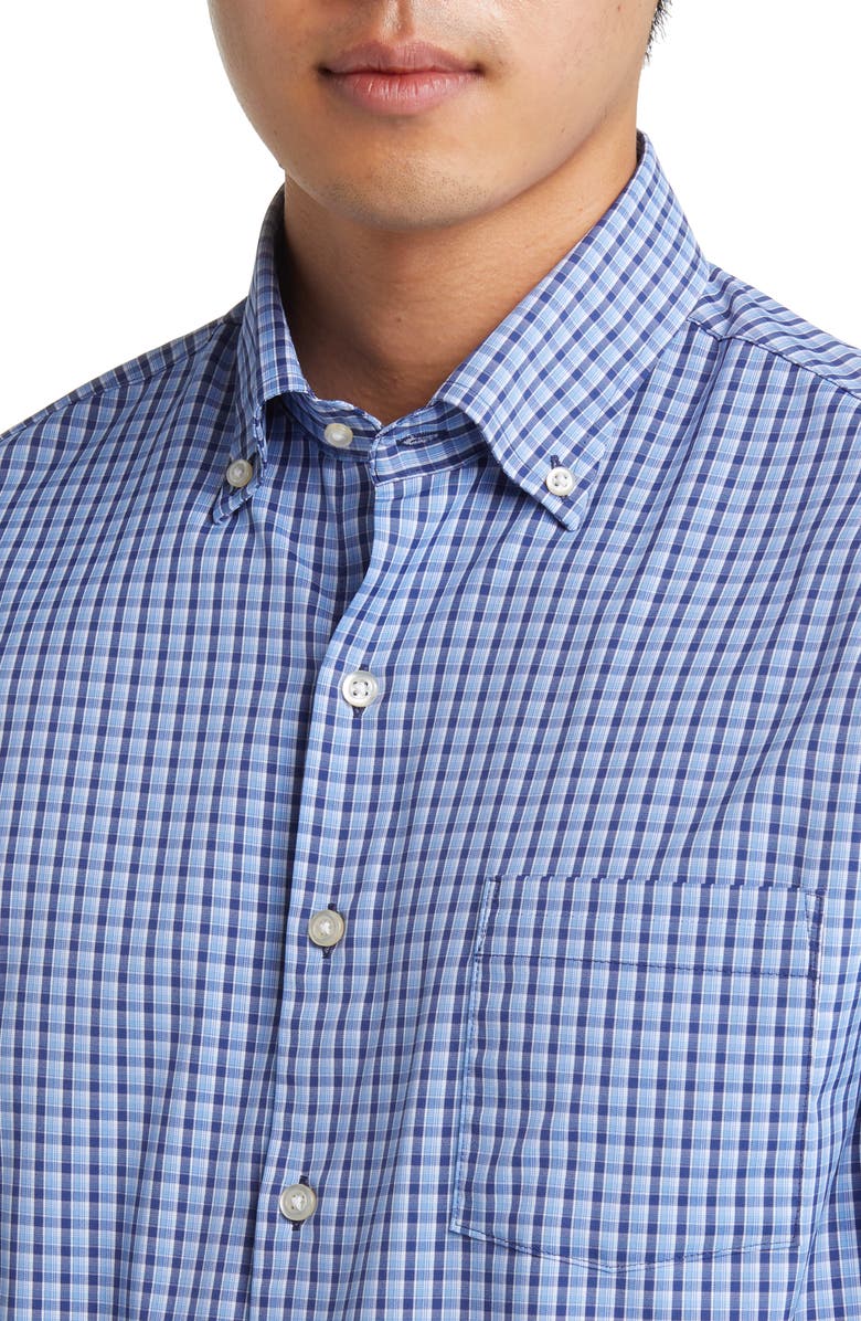 Peter Millar Ashbury Classic Fit Tattersall Plaid Performance Button-Down Shirt, Alternate, color, 
