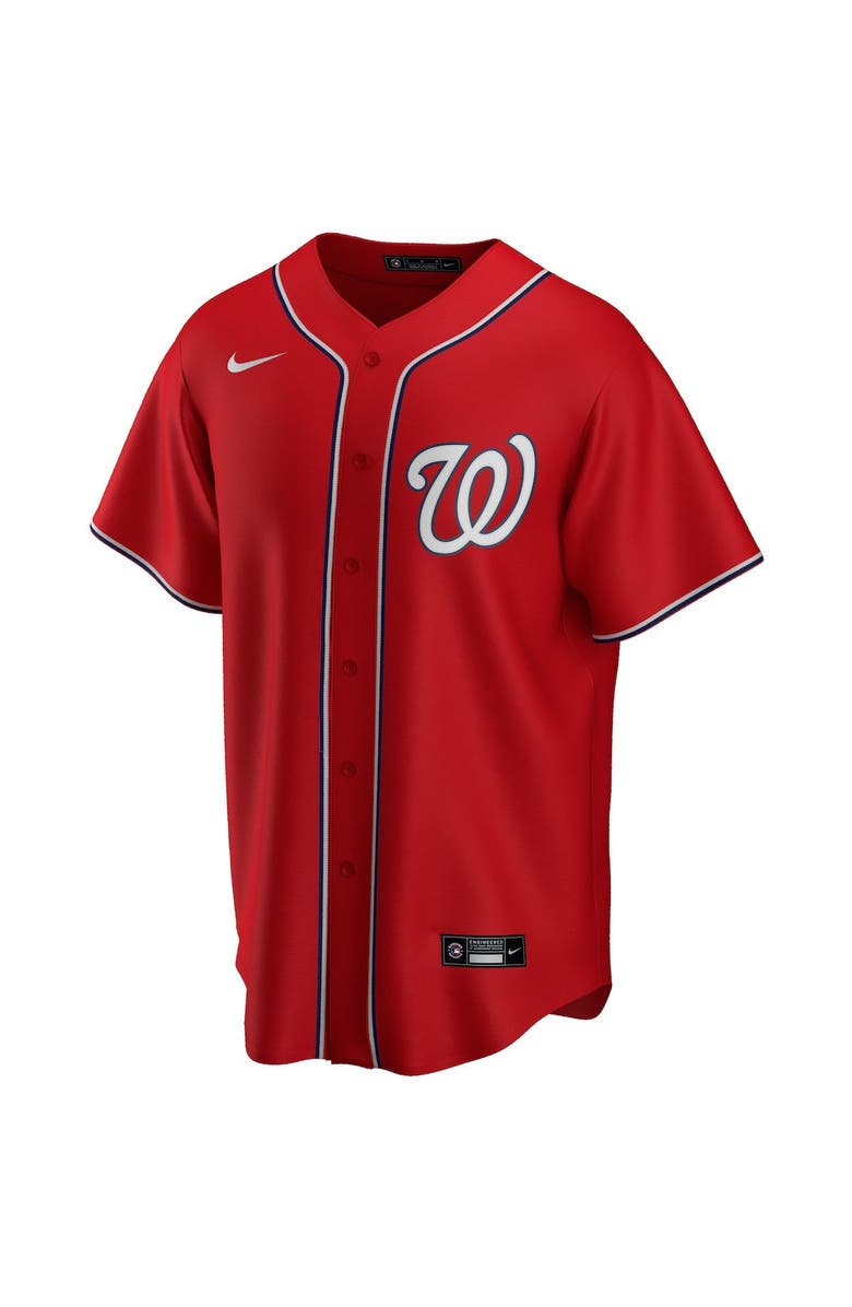 Nike Men's Nike Carter Kieboom Red Washington Nationals Alternate Replica Player Name Jersey, Main, color, 