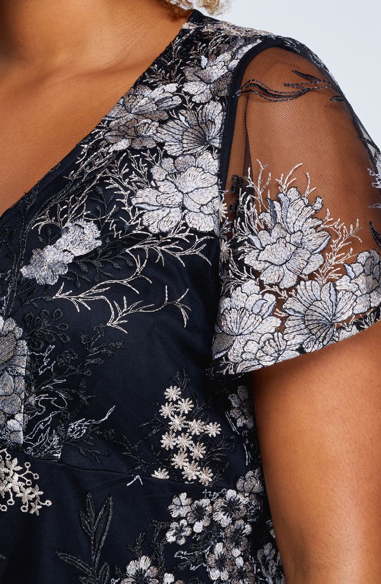 Estelle Anika Floral Embroidered Shift Dress, Alternate, color, Multi