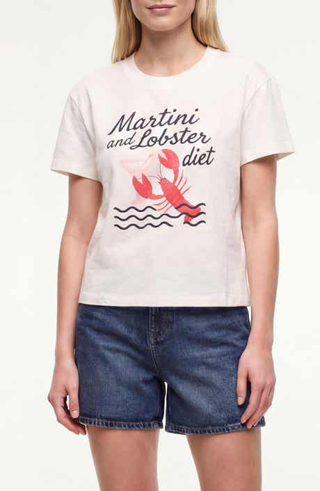 Wildfox Jamie Lobster Diet Cotton Graphic T-Shirt