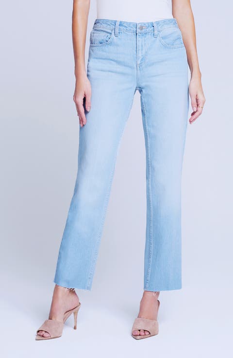 Milana Stovepipe Raw Jeans