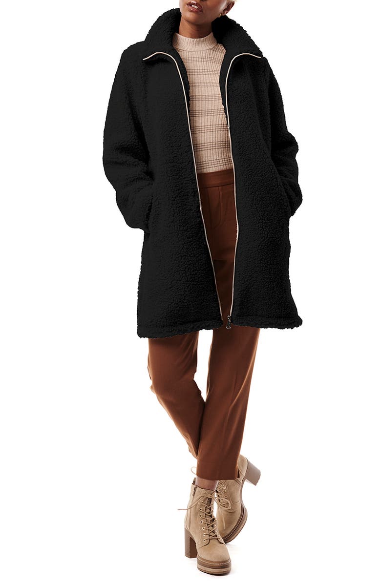 Bernardo Faux Shearling Teddy Coat, Main, color, 