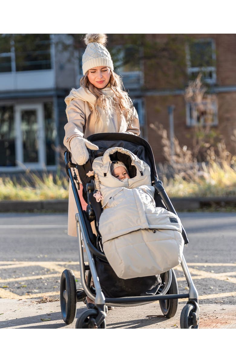 Deux par Deux Baby Unisex Evolutive Baby Footmuff Silver White, Alternate, color, Silver Birch
