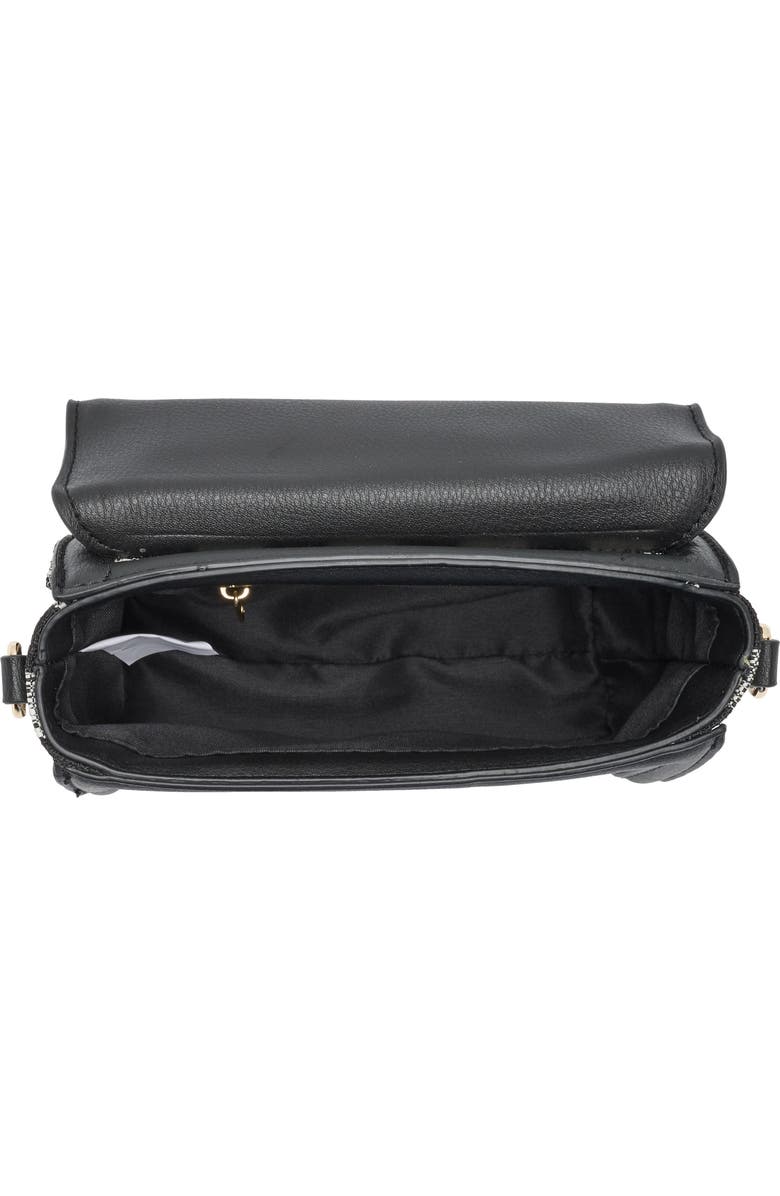 Madden Girl Tweed Top Handle Bag, Alternate, color, Black Gingham