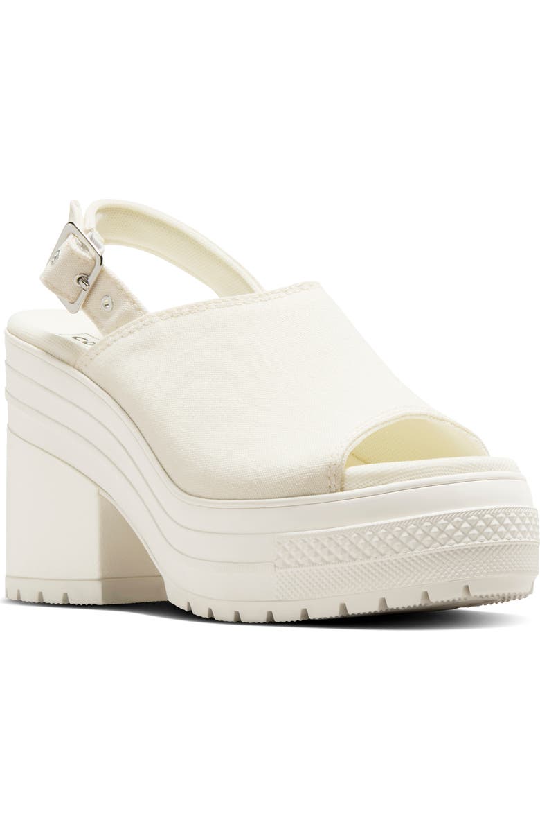 Converse Gender Inclusive Chuck 70 De Luxe Heel Slingback Sandal, Main, color, Egret/ Egret/ Egret