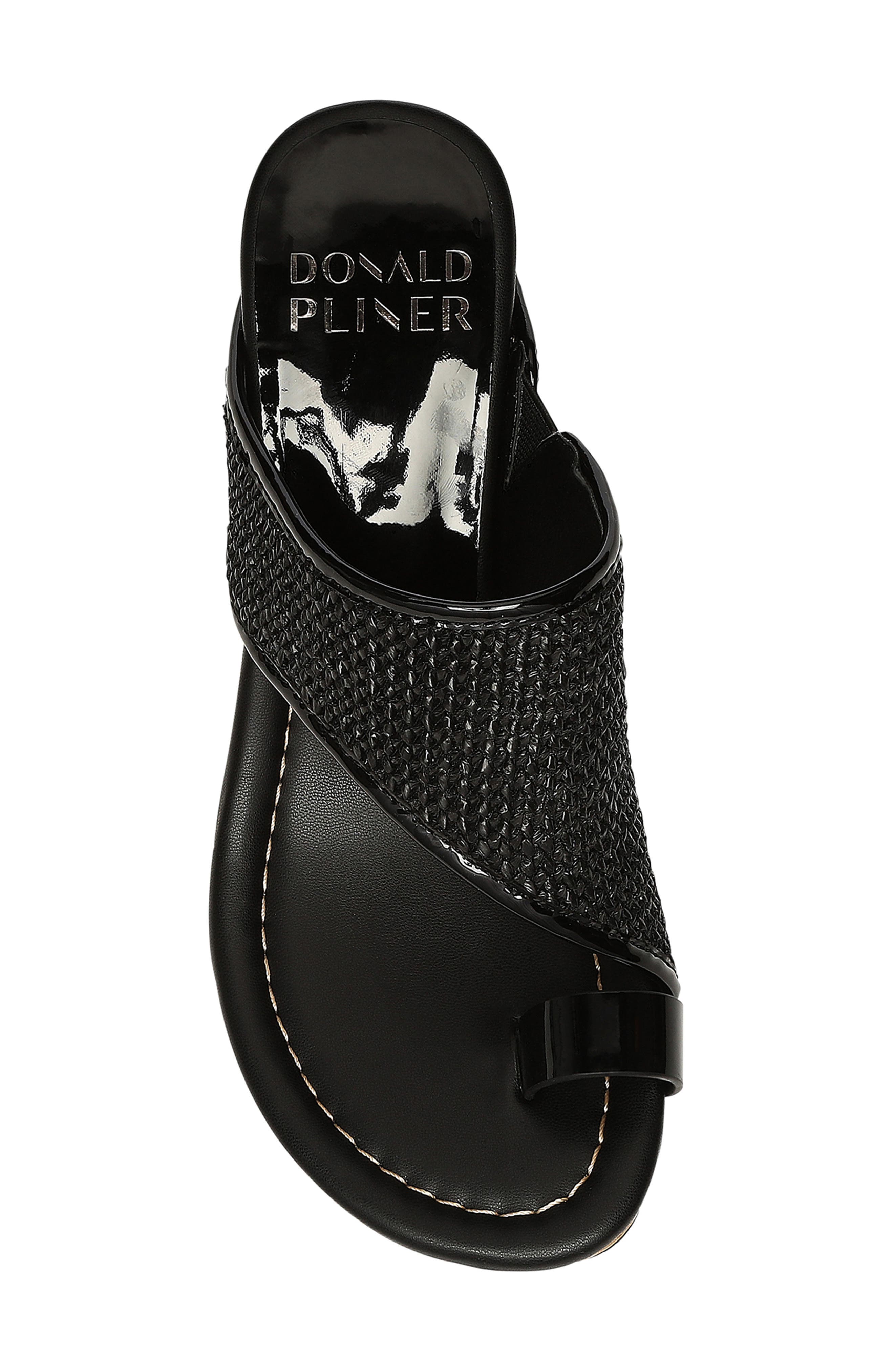 Donald Pliner Platform Wedge Sandal, Alternate, color, Black