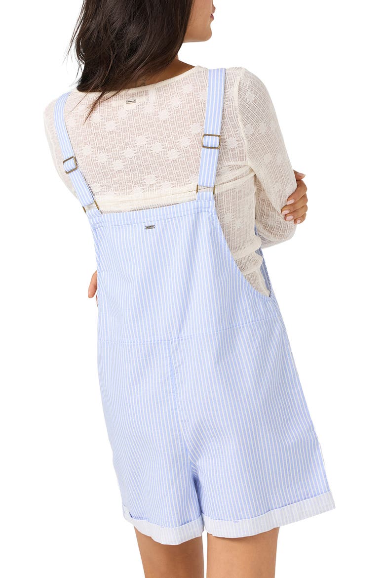 Summerlin 2 Cotton & Linen Shortalls, Alternate, color, BLUE JELLY