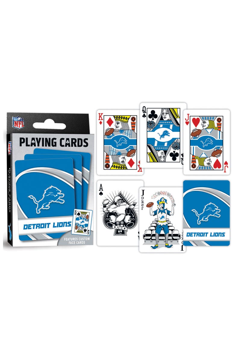 Detroit Lions Playing Cards, Alternate, color, Multicolor