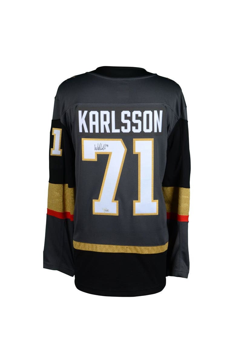 FANATICS AUTHENTIC William Karlsson Vegas Golden Knights Autographed Black Fanatics Breakaway Jersey, Alternate, color, 