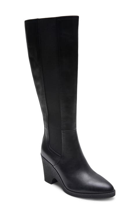 Memphis Wedge Knee High Boot (Women)