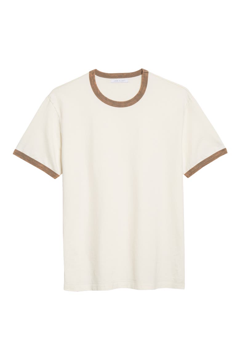 Mineral Wash Ringer T-Shirt, Main, color, IVORY X BARK