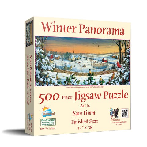Winter Panorama 500 piece Jigsaw Puzzle for Adults
