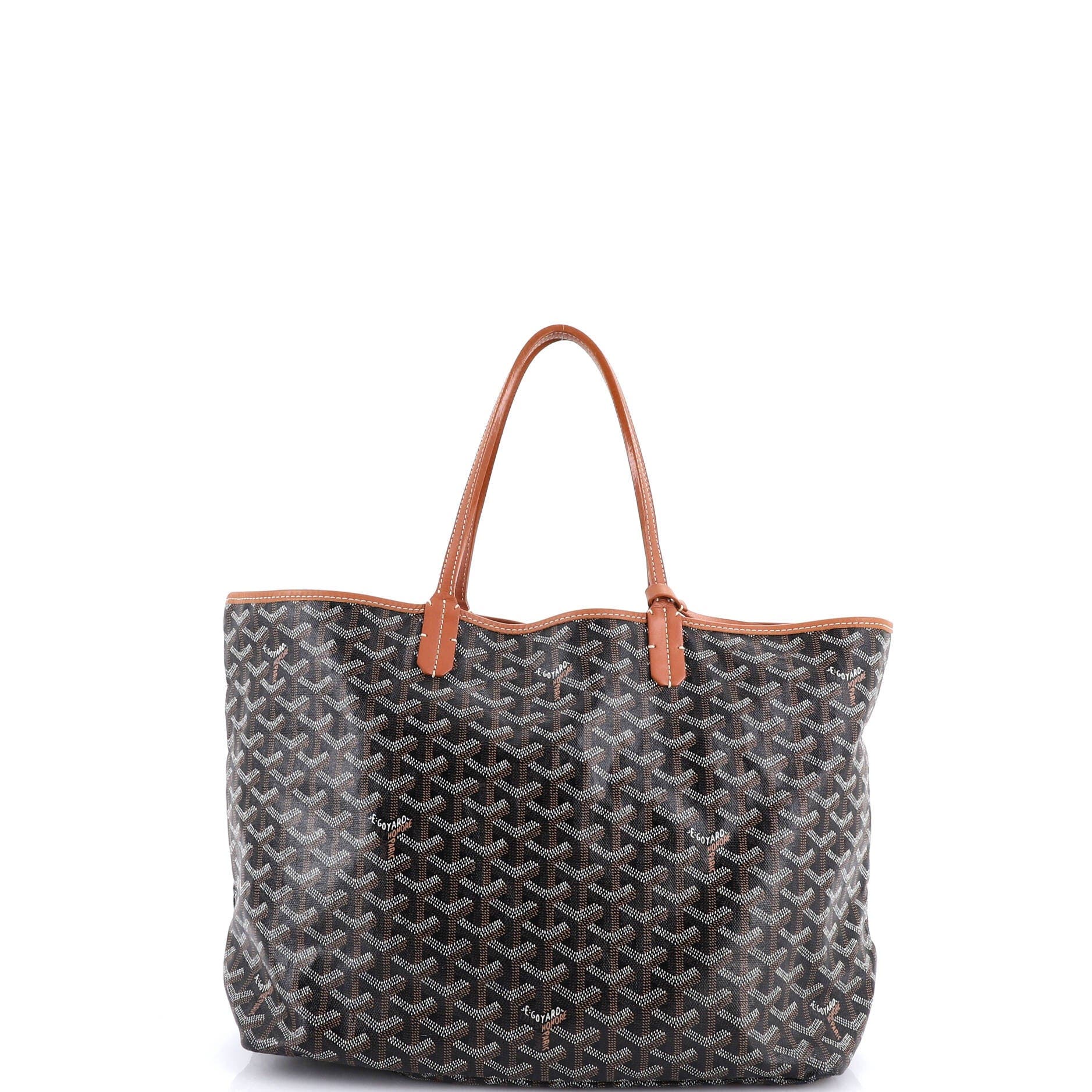 Pre-owned Goyard  Goyard Saint Louis Tote Coated Canvas Pm In Multi