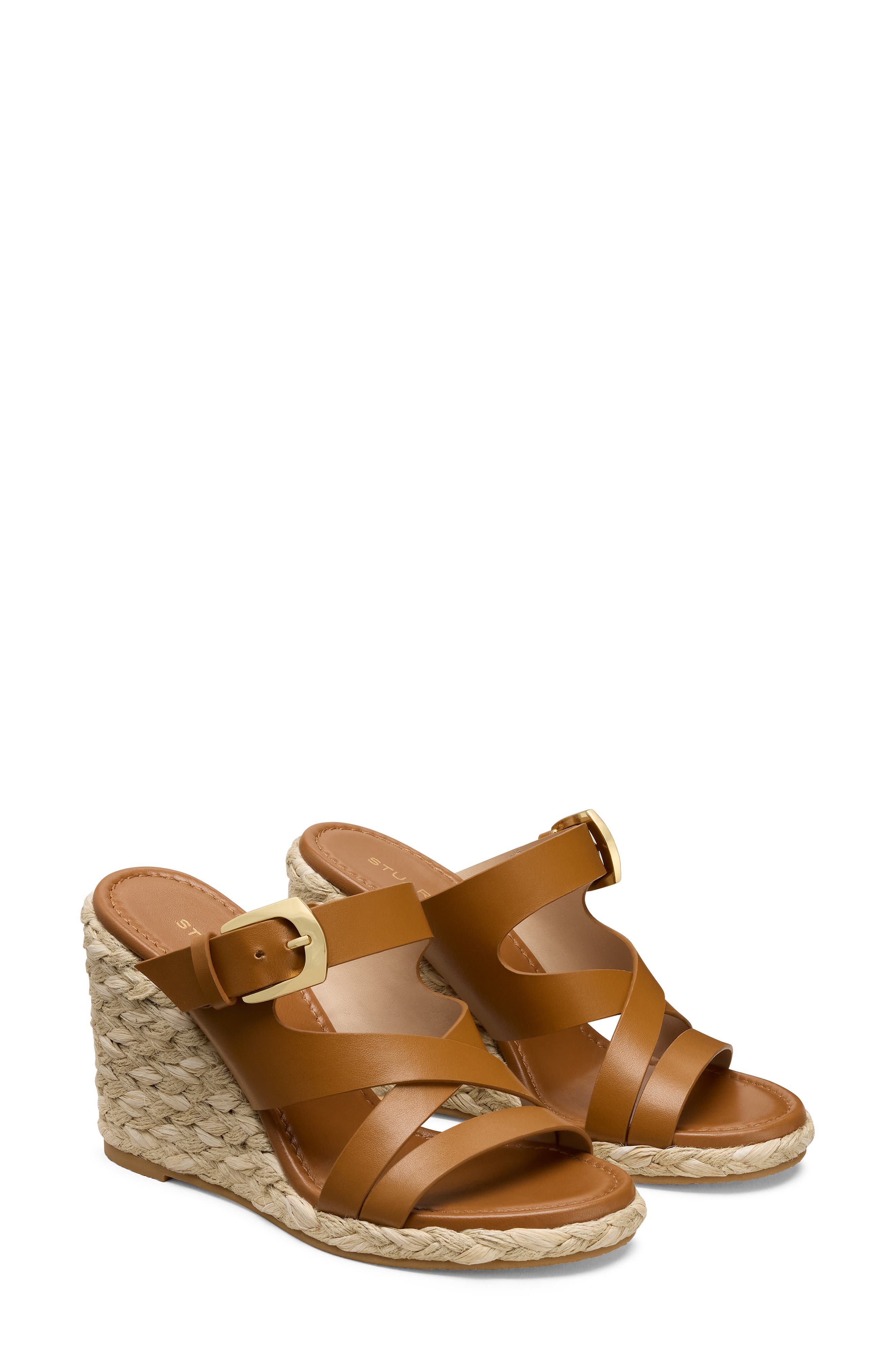 Stuart Weitzman Sai Espadrille Wedge Sandal, Alternate, color, Boho Tan