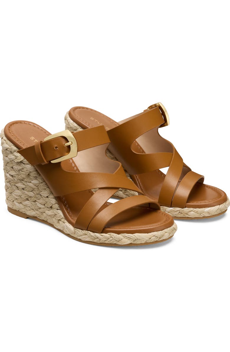 Stuart Weitzman Sai Espadrille Wedge Sandal, Alternate, color, Boho Tan