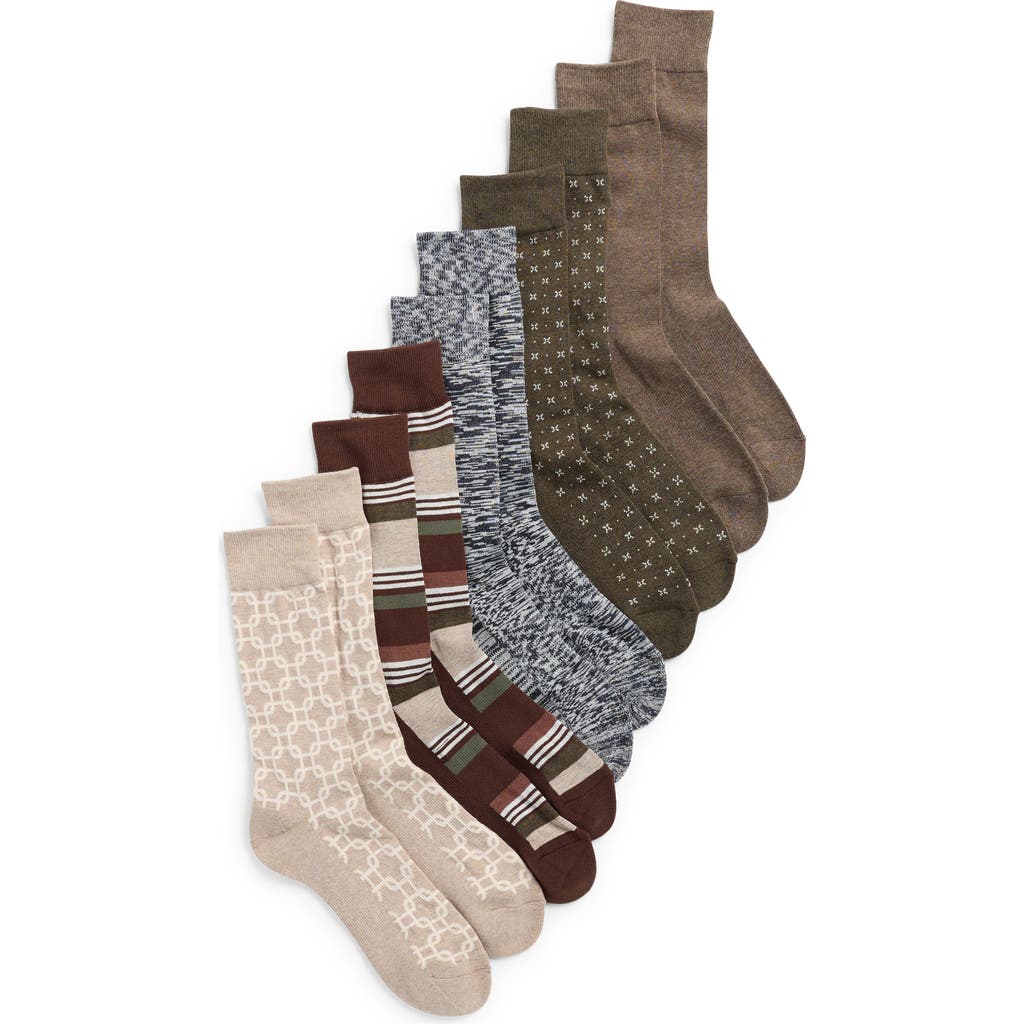 Nordstrom Rack 5-pack Cushioned Dress Socks In Multi