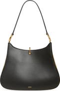 Rabanne Ring Leather Hobo Shoulder Bag