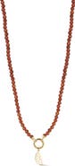 Ember Fine Jewelry 14K Yellow Gold Citrus Charm Beaded Necklace