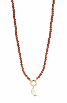 Ember Fine Jewelry 14K Yellow Gold Citrus Charm Beaded Necklace