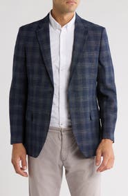 Nautica Plaid Stretch Blazer