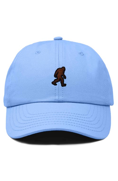Dalix Sasquatch Embroidered Dad Hat In Light Blue