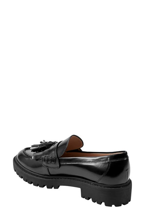 Marc Fisher Ltd Ozzie Kiltie Lug Loafer In Black