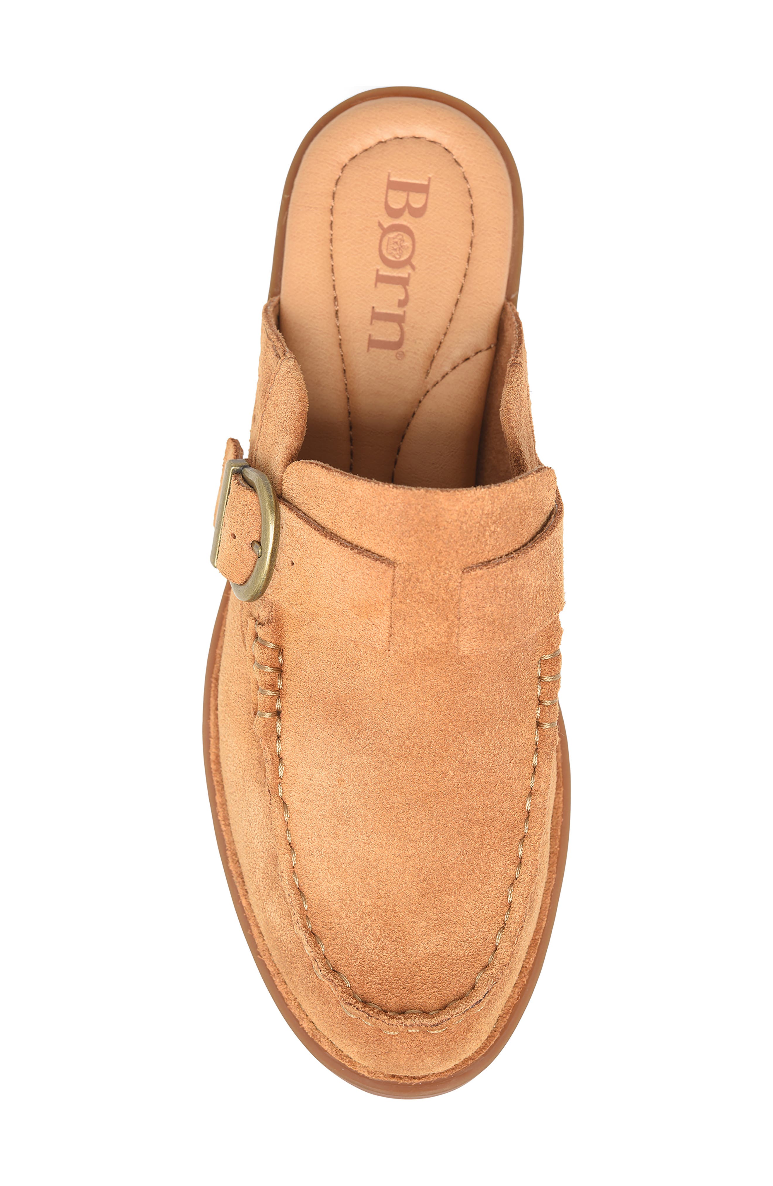 Børn Meg Mule, Alternate, color, Tan Suede