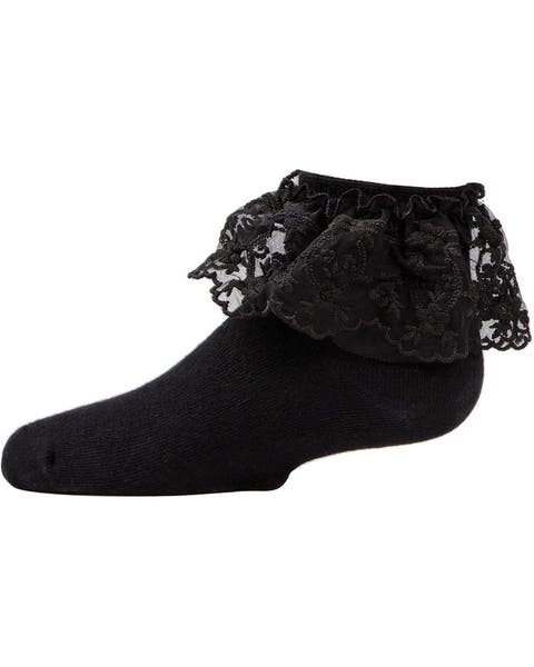 Petite Floral Lace Anklet Socks (Baby)