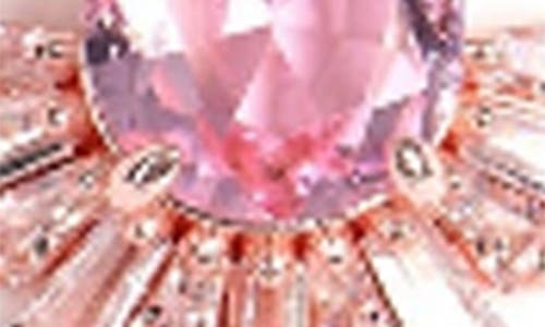 Covet Pink Deco Cz Drop Earrings In Pink