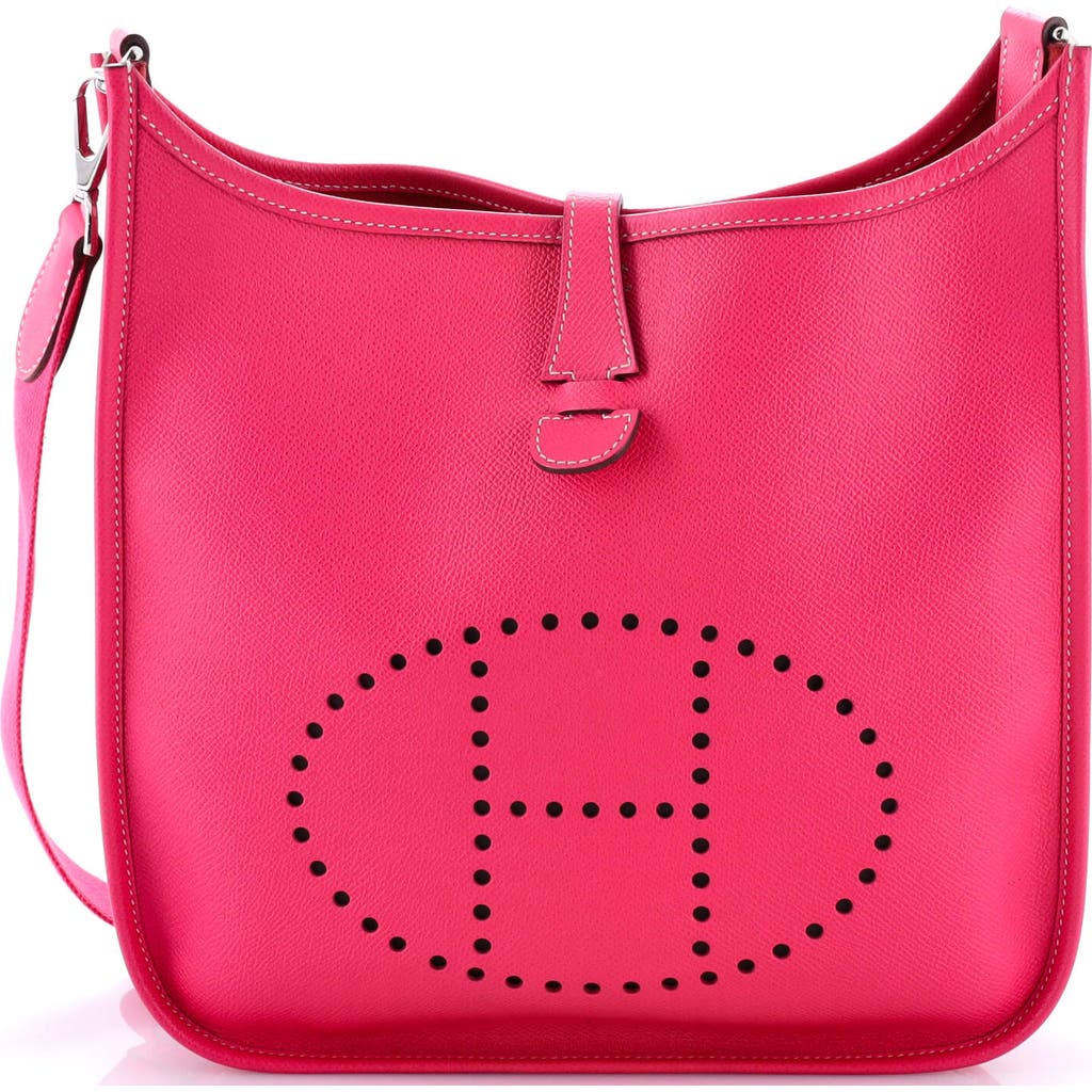 Pre-owned Hermes Hermes Evelyne Bag Gen Iii Epsom Pm In Pink