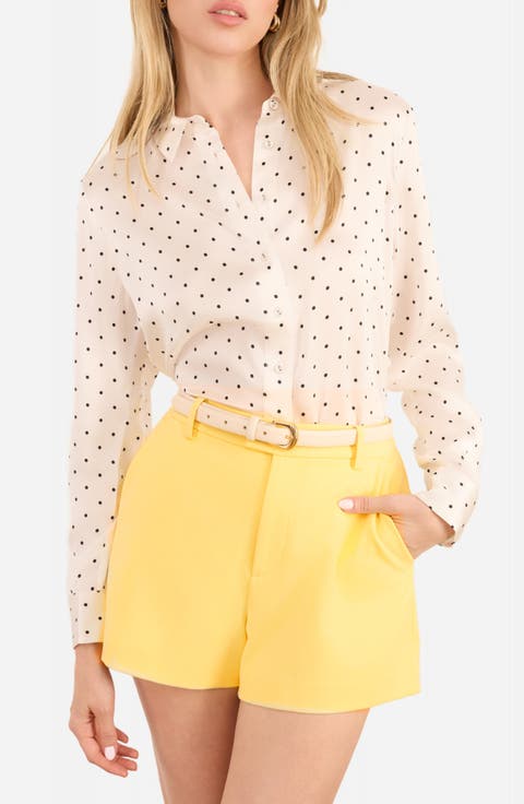 Crosby Silk Charmeuse Button-Up Shirt