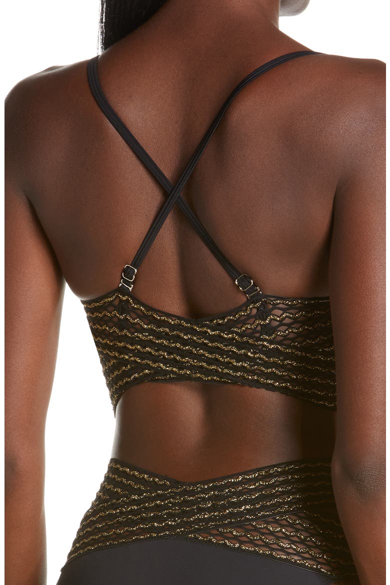 Wrap High Apex Bikini Top, Alternate, color, BLACK