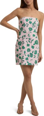 Favorite Daughter The Willow Floral Strapless Dress