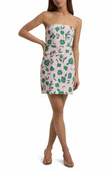 Favorite Daughter The Willow Floral Strapless Dress