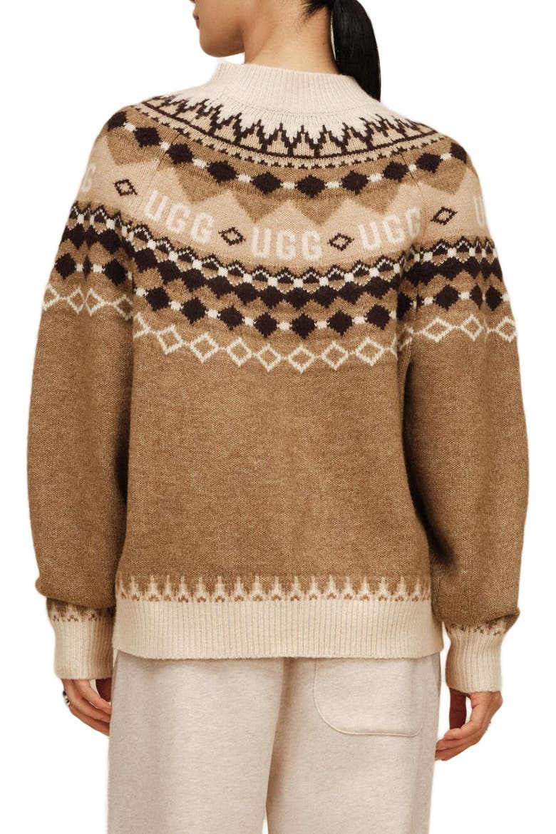 Braylee Uggisle Sweater, Alternate, color, COFFEE GROUNDS HEATHER