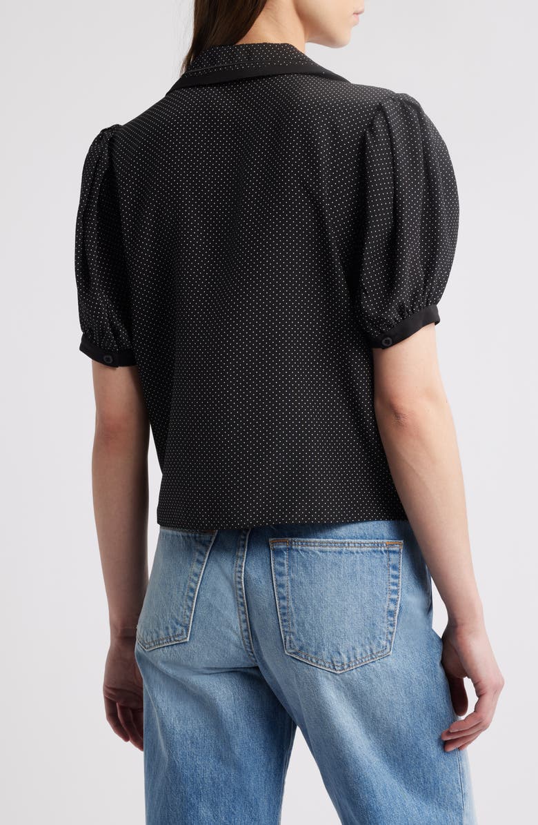 FRAME Silk Sailor Button-Up Top, Alternate, color,