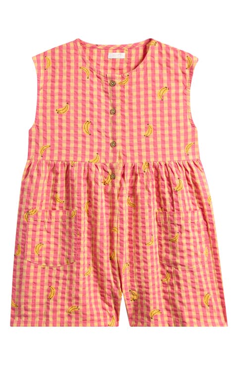 Kids' Gingham Cotton Romper (Baby, Toddler & Little Kid)