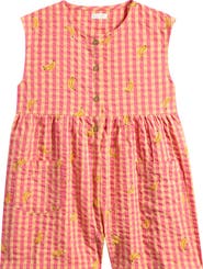 NEXT Kids' Gingham Cotton Romper