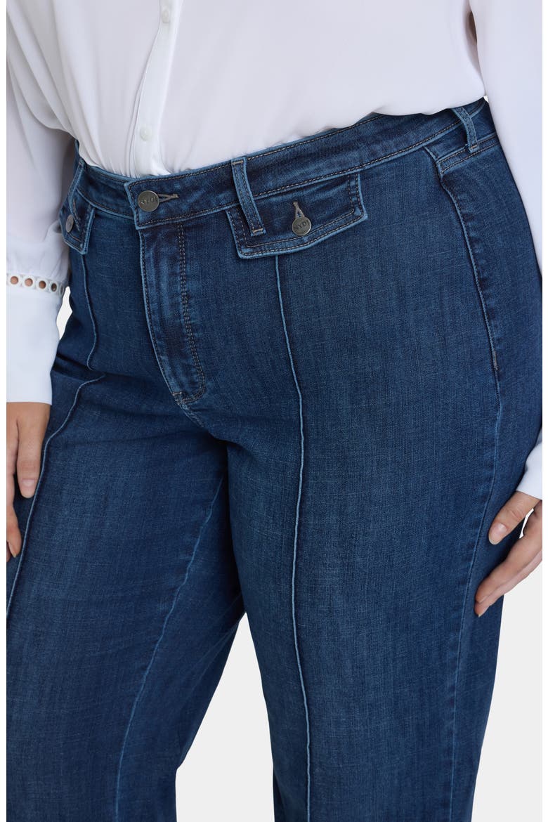 Teresa Slit Hem Wide Leg Jeans, Alternate, color, LOUVRE SAPPHIRE