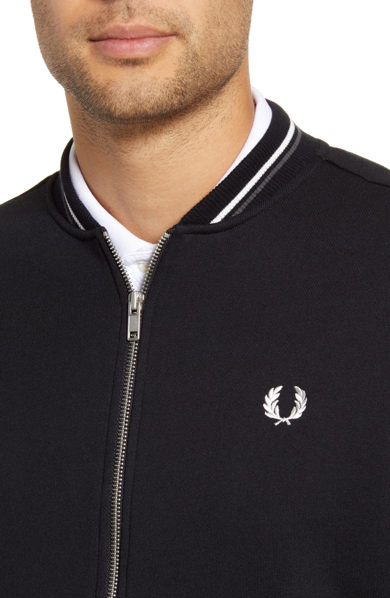 Fred Perry Fleece Track Jacket, Alternate, color, 