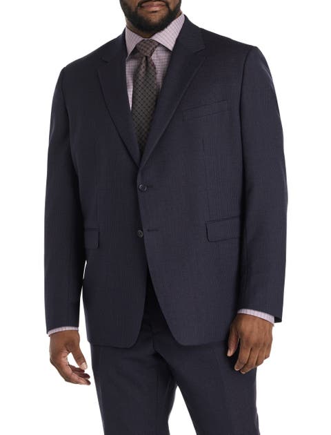 Big & Tall Graph Check Suit Jacket