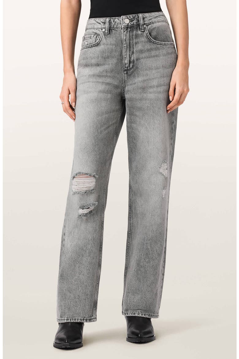 Brooklyn Distressed Jeans, Main, color, DESTROY GREY