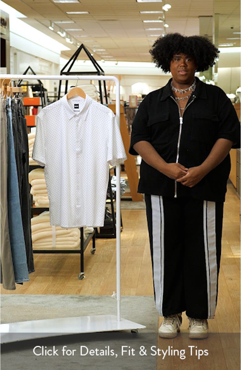 Roan Slim Fit Short Sleeve Button-Up Shirt, sales video thumbnail