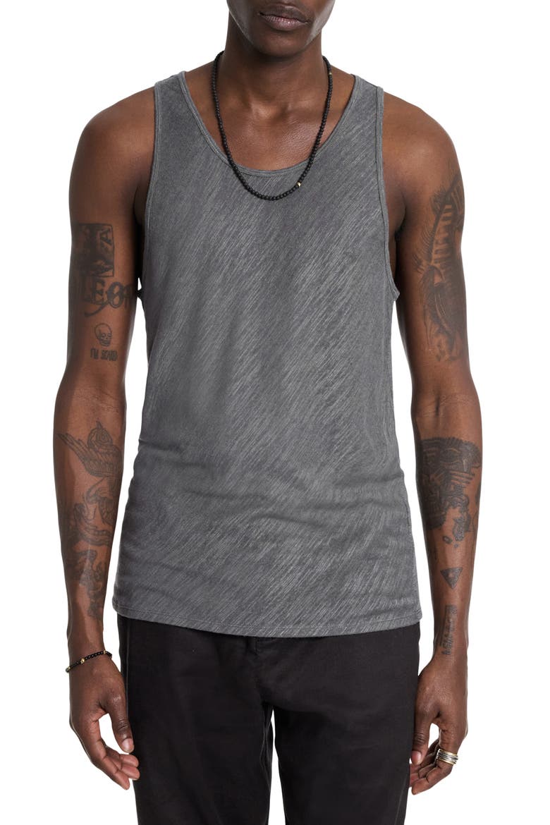 Broome Slim Fit Linen Tank, Main, color, SEAL GREY