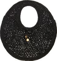 残りわずか！Jacquemus Le Rond Spiaggia Bag 網バッグ Le Rond Spiaggia raffia tote bag in black - Jacquemus