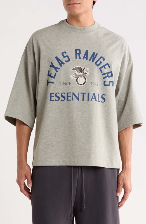 x MLB Texas Rangers Merch Cotton Graphic T-Shirt