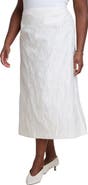 ELOQUII Floral Jacquard A Line Skirt